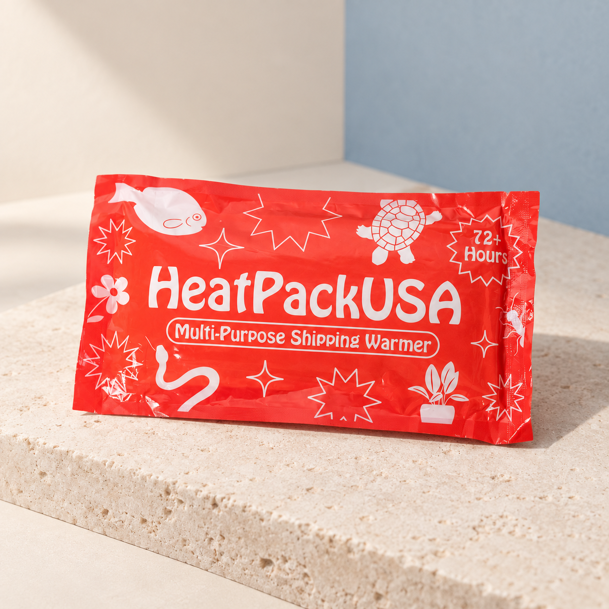 HeatPackUSA 72-hour shipping warmer — representative generated image